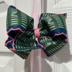 Matilda Jane Green and Pink Kids Hair Bow